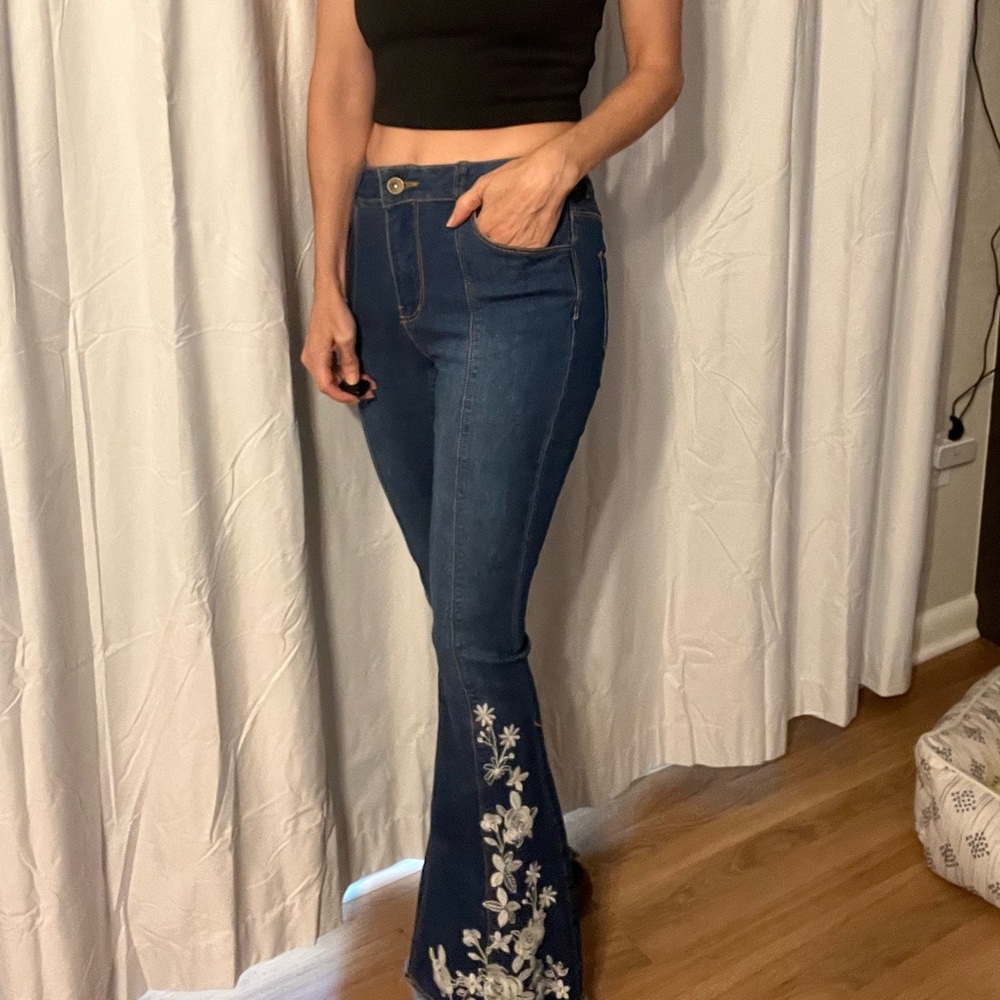 Embroidered Jeans